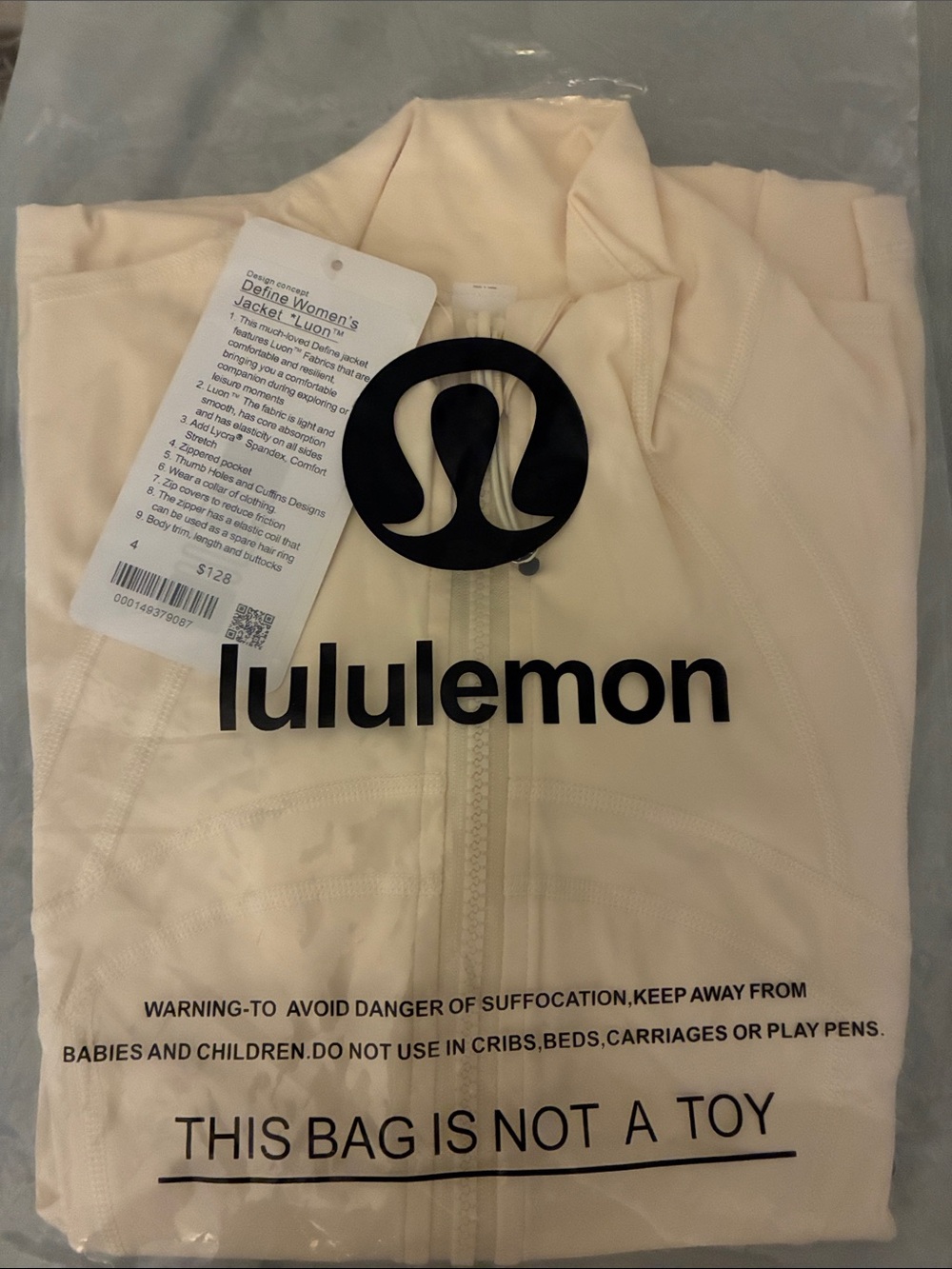 lululemon athletica Light Cream Full-Zip Jacket